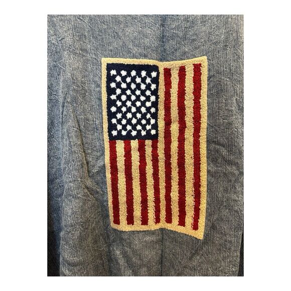 Two 2 Fly Boutique American Flag Applique Tunic Top Sz S/M NWT Tencel Blend - Picture 3 of 4